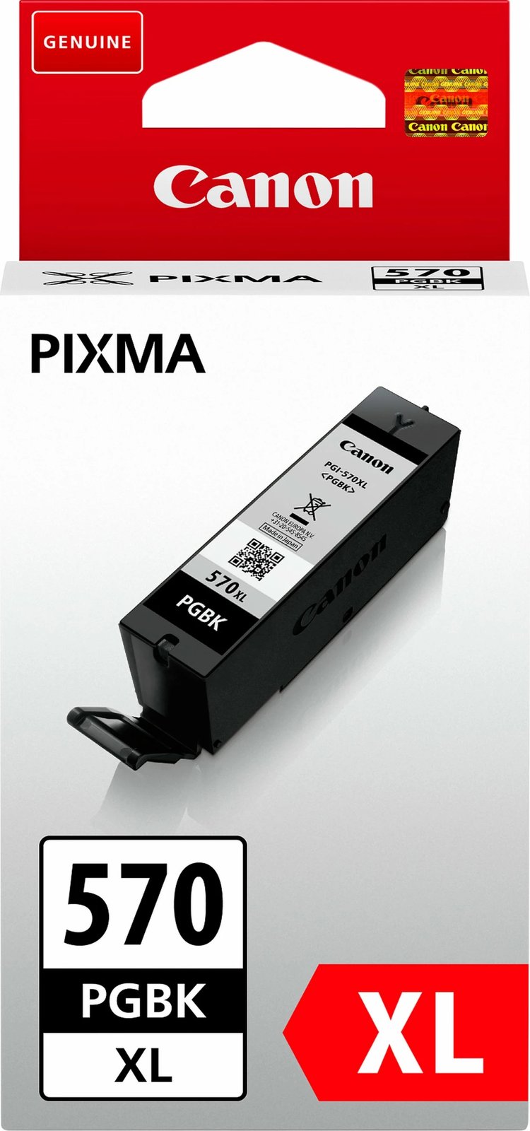 Toner Canon PGI-570PGBK XL, High Yield, 22 ml, 500 faqe, E zezë