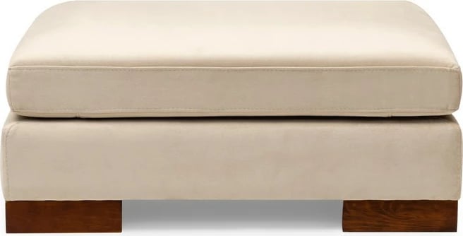 Këndore Tulip me pouf, e djathtë, bezhë