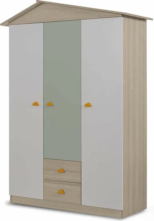 Dollap rrobash, ngjyrë e gjelbër, Skye Decor, Ayder New