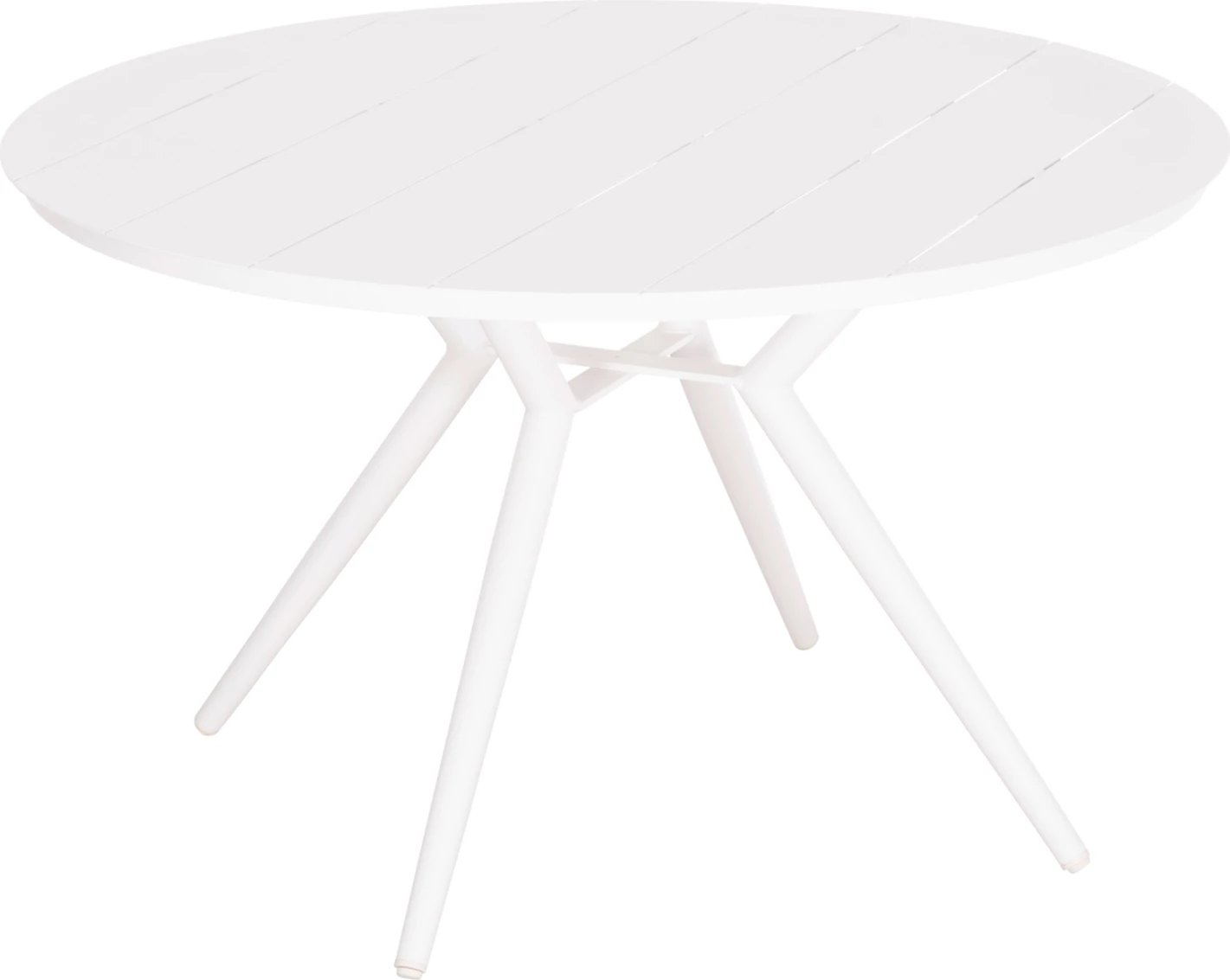 Tavolinë e jashtme e rrumbullakët, alumini i bardhë, FH6290.02, Φ126Χ74Hcm