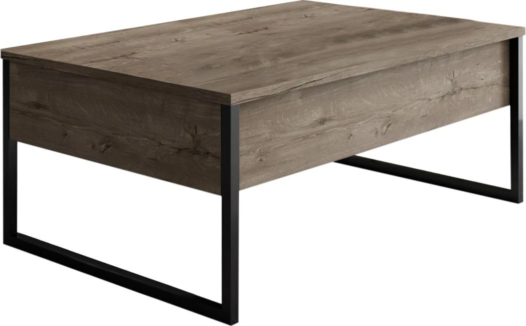 Set mobiljesh për dhomë dite, Luxe, ngjyrë arre dhe e zezë