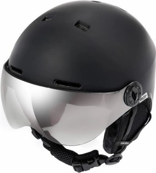 Helmetë për ski Meteor Falven, e zezë