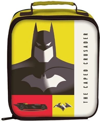 Çantë termike ushqimi NEXT Batman 22x9xH22cm, e verdhë dhe e zezë