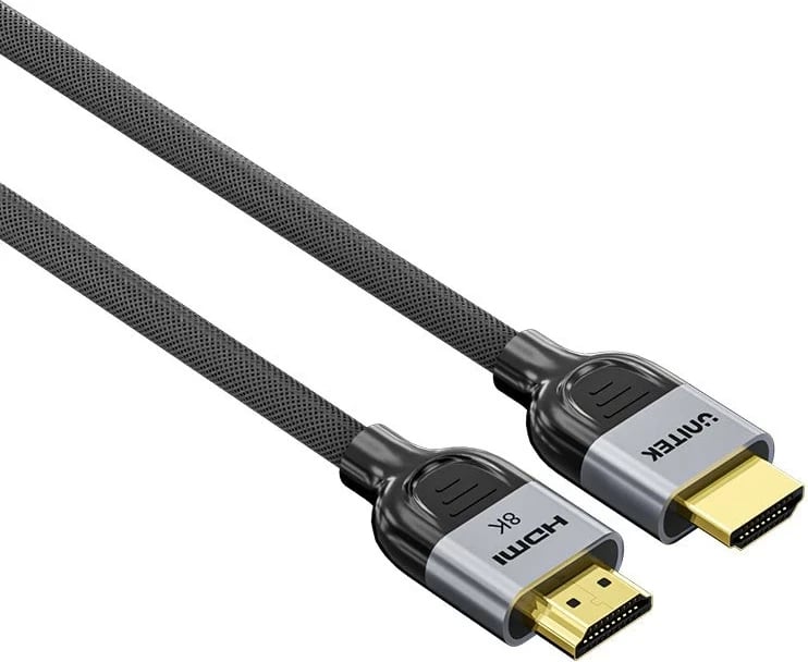 Kabllo HDMI Unitek HDMI 2.1 LUX 1.5m, 8K, zezë-gri