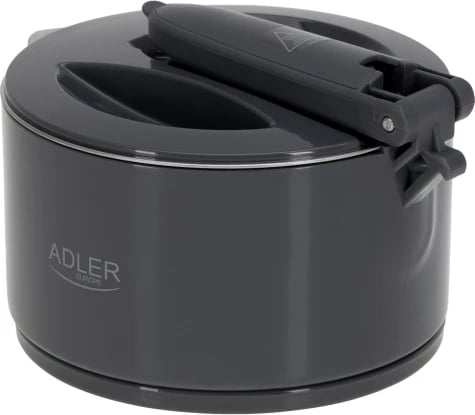 Çajnik elektrik udhëtimi, Adler, AD 1377, 0.6 L, 600 W, trup silikon i palosshëm, funksion mbajtje ngrohtë, kabllo e shkëputshme, gri