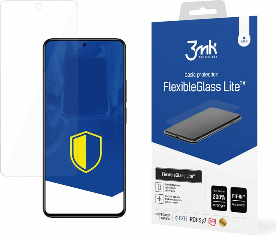 Mbështjellës xhami hibrid 3mk FlexibleGlass Lite për Xiaomi Redmi Note 11 Pro+, Transparent