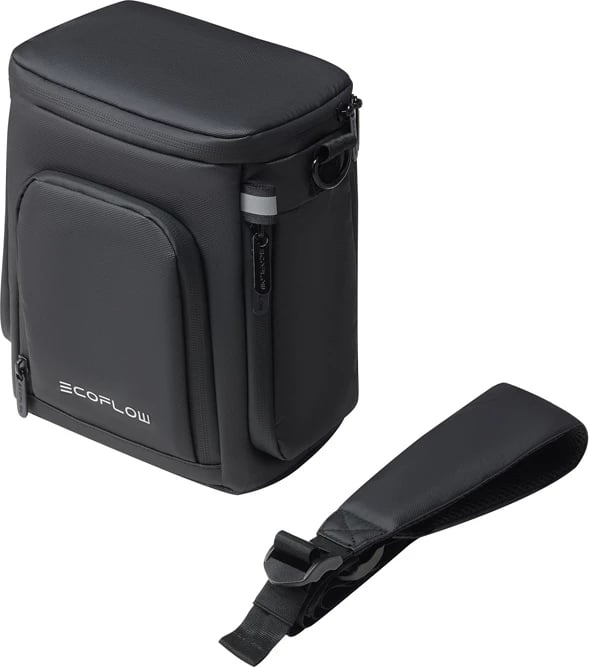 çantë e papërshkueshme nga uji, EcoFlow, TRAIL, 5022704001, me rrip shpatulle dhe xhep aksesorësh, për stacione portative energjie, e zezë