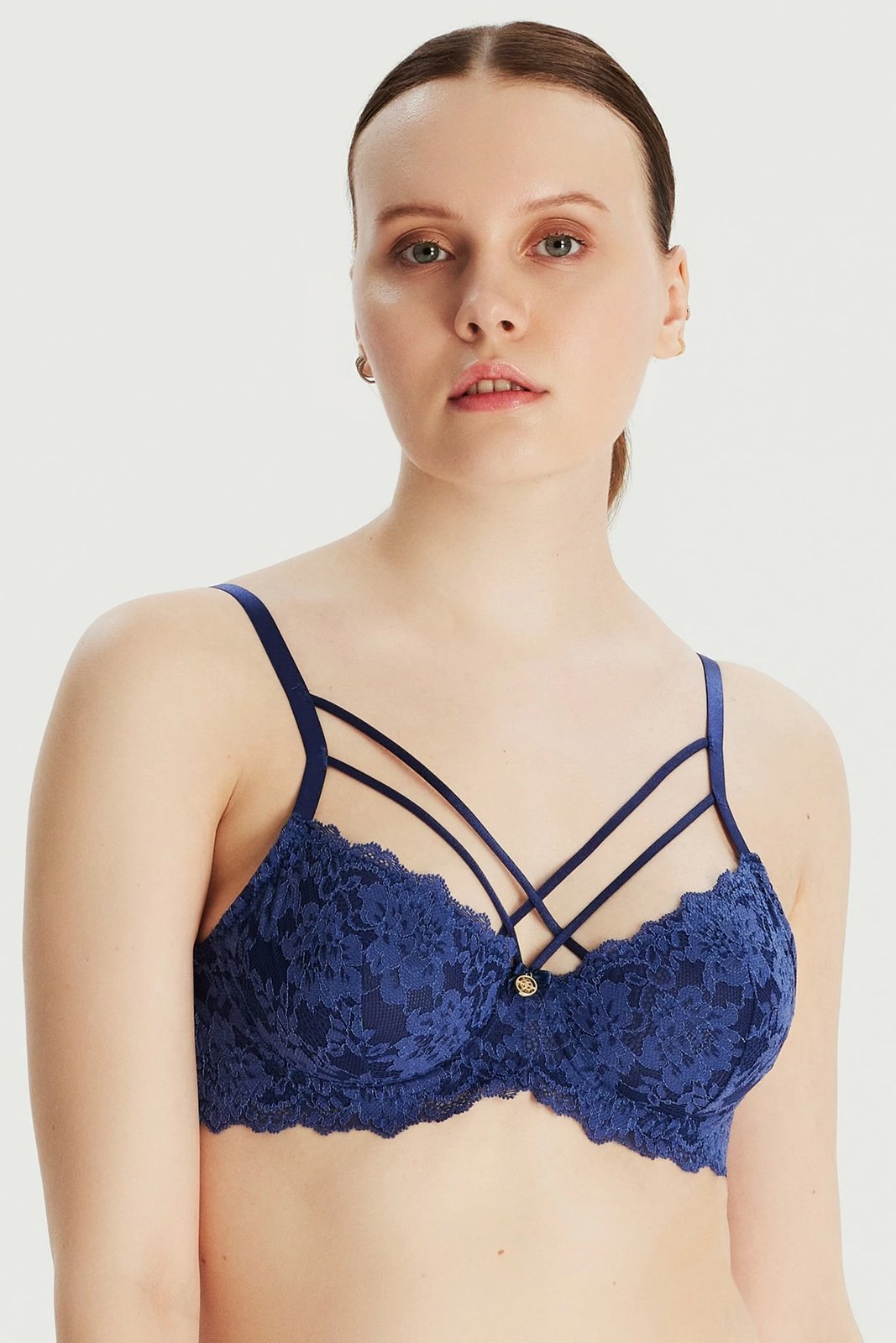 Sytjena dantelle, ngjyrë blu kobalt, Jumeon