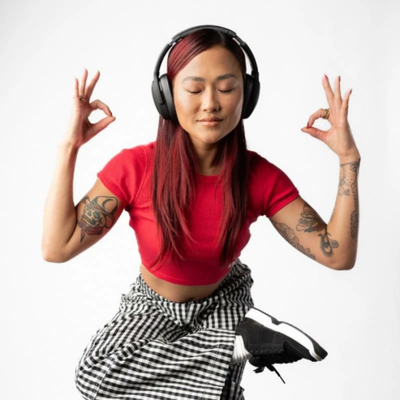 Kufje, Skullcandy, Crusher Evo S6EVW-N740 (S6EVWN740), me mikrofon, të zeza