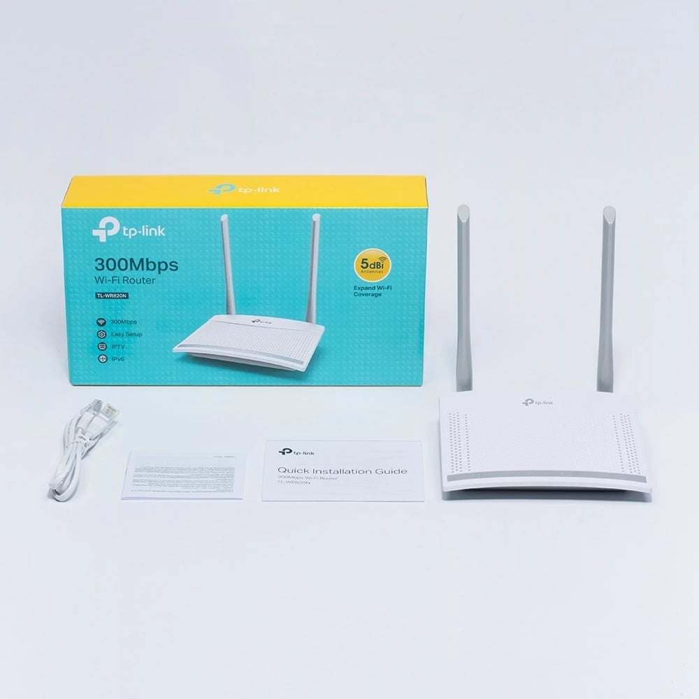 Ruter Wireless TP-Link TL-WR820N, 2.4Ghz 4G, 300Mb/s , i bardhë