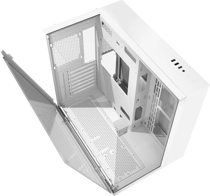 Kasë Darkflash TH285M, midi tower, për pllakë amë M-ATX/ITX, xham i temperuar, e bardhë