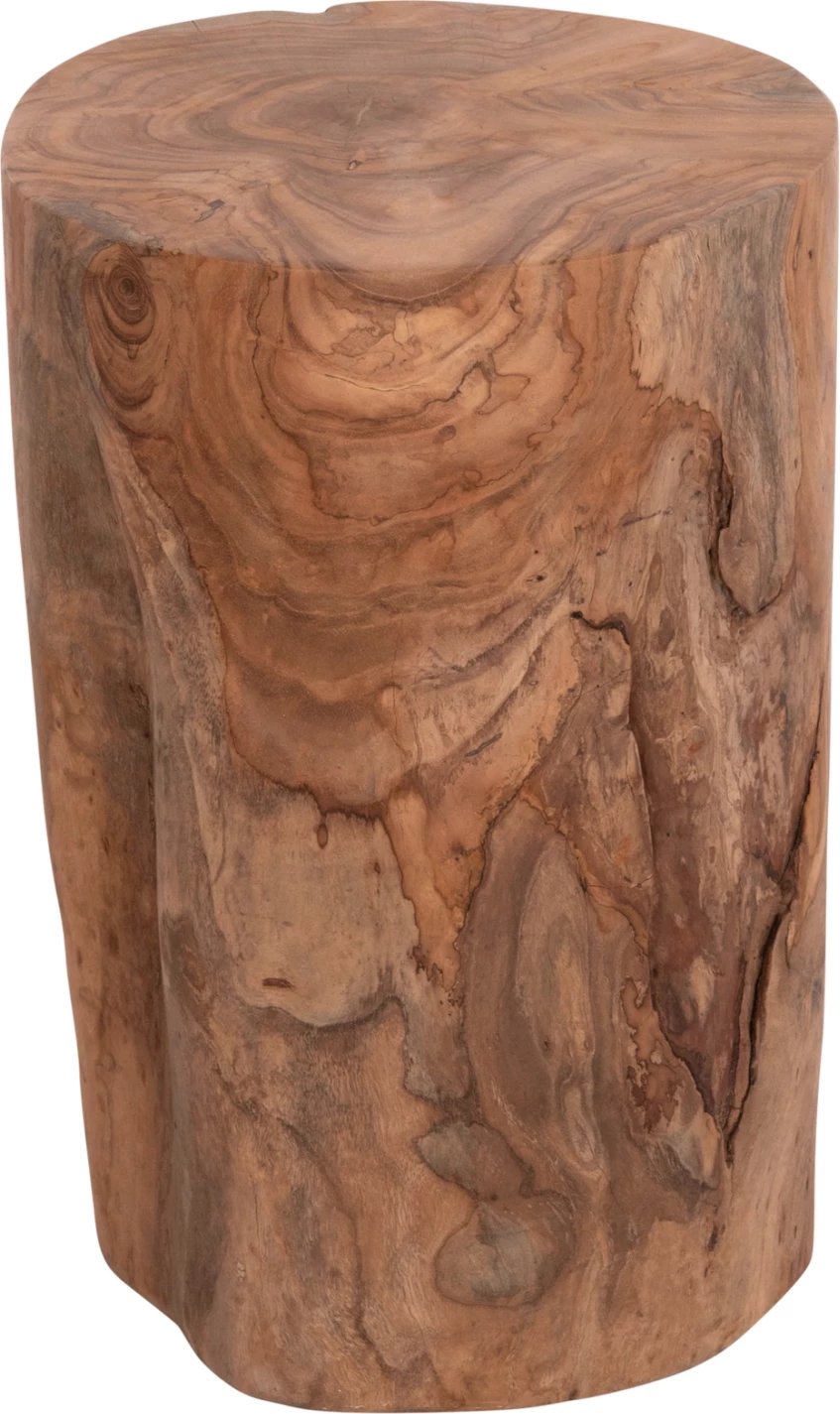 Tavolinë ndihmëse/ulëse TRONCO, dru tik, ngjyrë natyrale, FH9374.21, 30x45cm