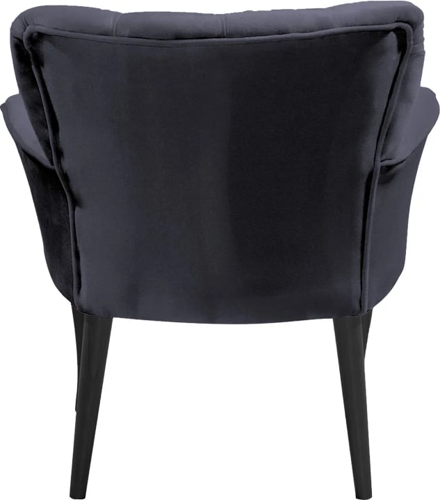 Karrige Samara kadife antracit-këmbë zeza 54x71x79cm