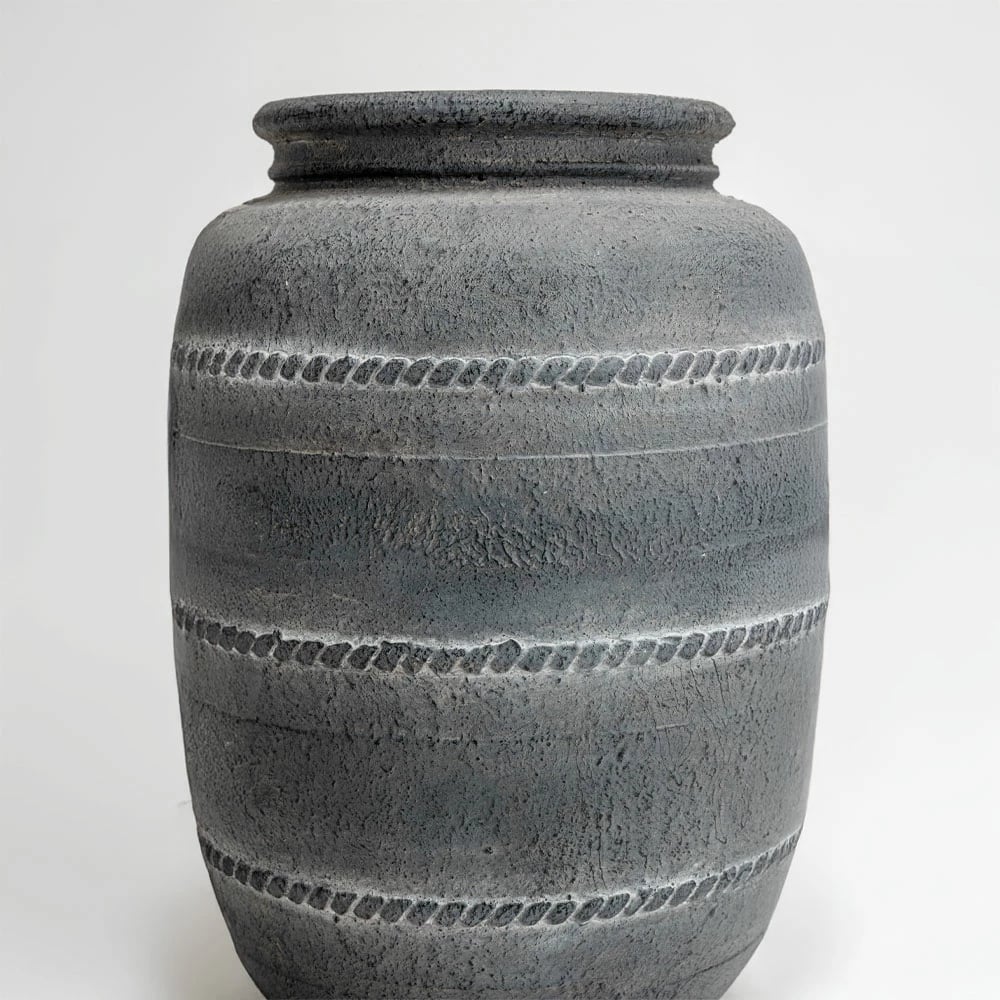 Vazo lulesh VESUVIUS, MgO, gri, 35x35x46cm