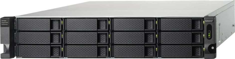 Kabinet ruajtje JBOD, QNAP TL-R1200C-RP, 12x3.5" SATA 6Gb/s, USB 3.2 Gen 2 Type‑C, Rack 2U, furnizim redundant