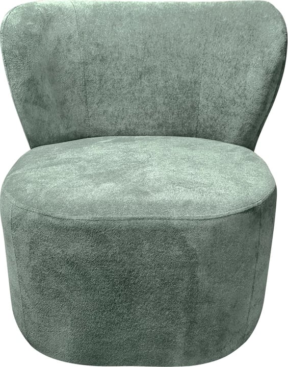 Fotelje Veridian, material stof, ngjyrë fistik, 63x70x66cm