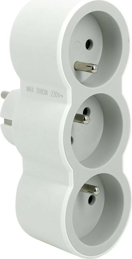 Ndarës elektrik Legrand 049433, 3x2P+Z, tip Schuko, i bardhë