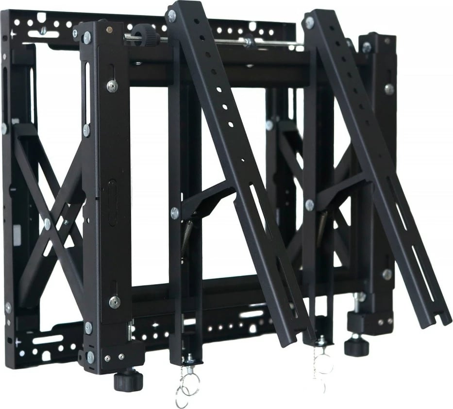 Mbajtës muri për video wall Edbak VWPOP65-P, për monitorë/TV 42-65 inç, VESA 100x100-400x600, i zi