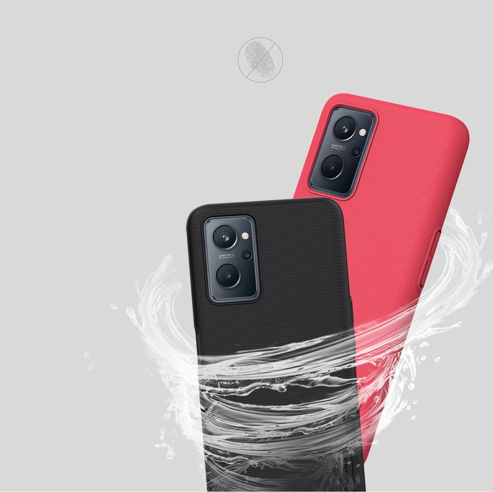Mbështjellës Nillkin Super Frosted Shield për Realme 9i, i zi