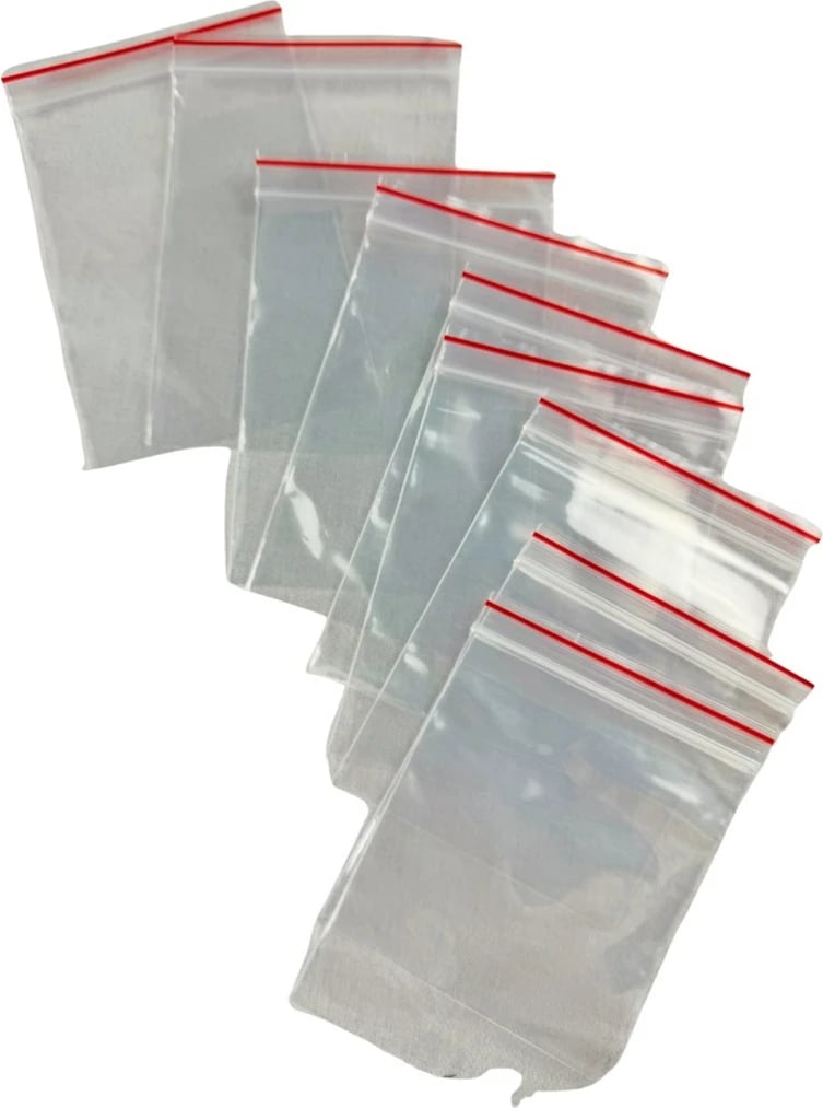 Qese me zinxhir BESTPAK 100x120 mm, 100 copë, Transparent