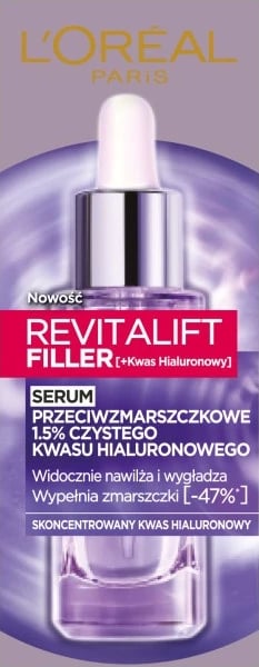 Serum për fytyrë për femra L'Oreal Paris Revitalift Filler Anti-Wrinkle, 30ml