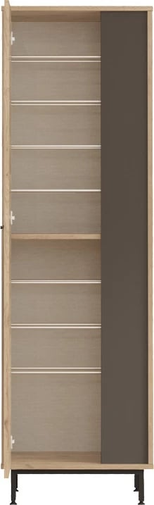 Raft këpucësh Scarpiera 9-vendëshe, ngjyrë natyrale-antracit, 57.2x35.5x185.60cm