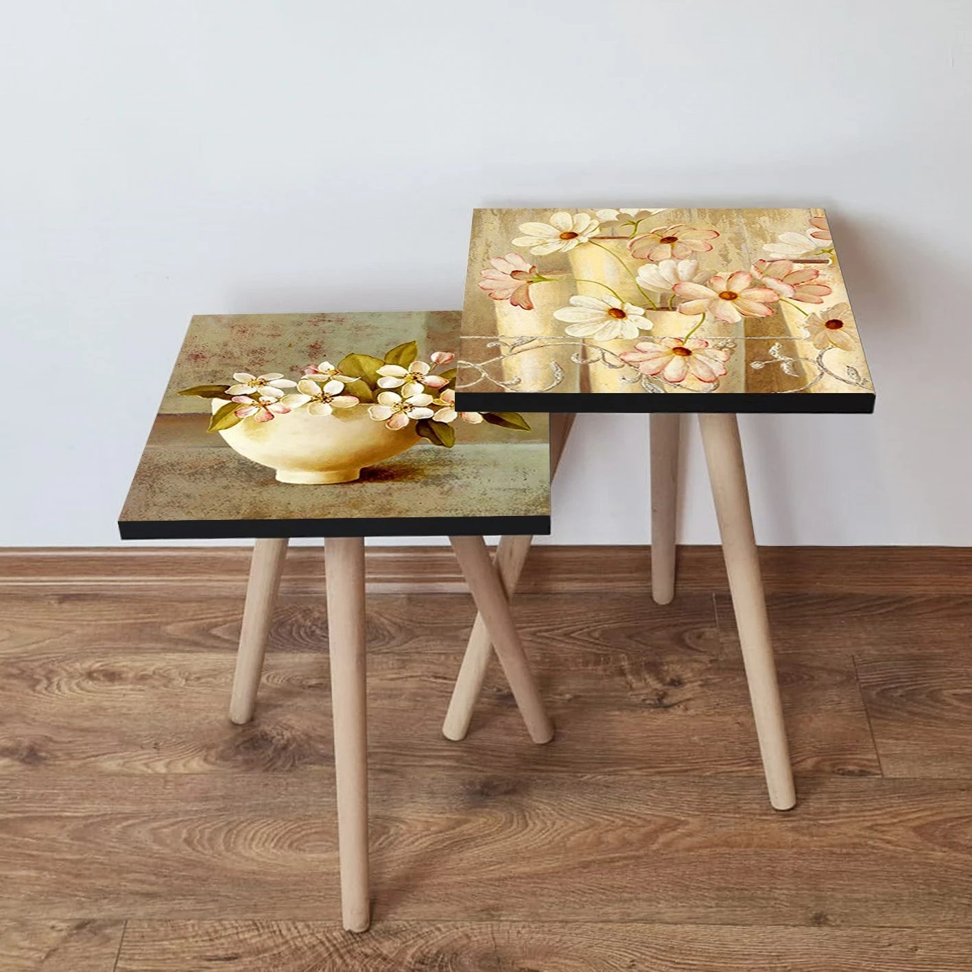 Set tavolinash të mbivendosura, shumëngjyrëshe, Skye Decor, 2 copë, 2Shp456