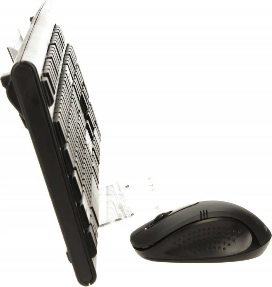 Set tastierë dhe maus A4 Tech 7100N, wireless, USB, i zi