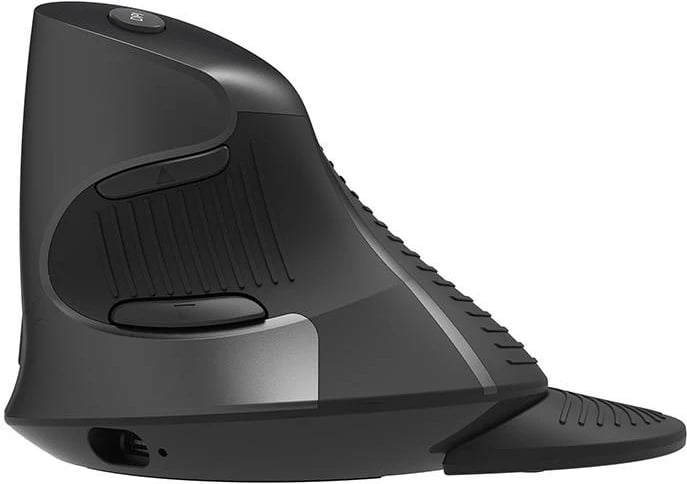 Maus vertikal pa tela Delux M618G DB, Bluetooth/2.4G, gri