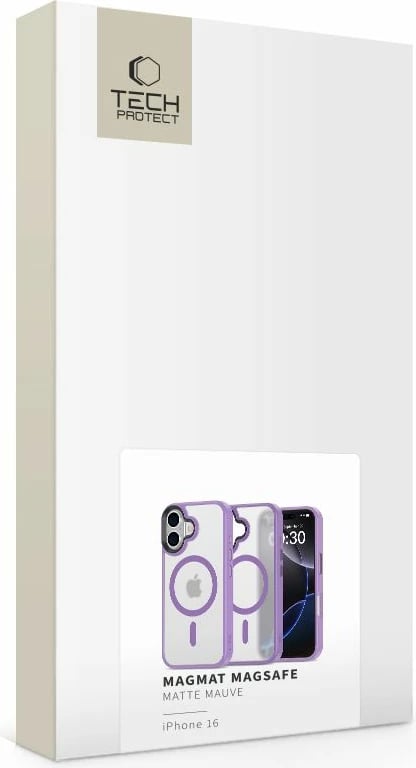 Mbështjellës Tech-Protect MagMat për iPhone 16, MagSafe, Vjollcë