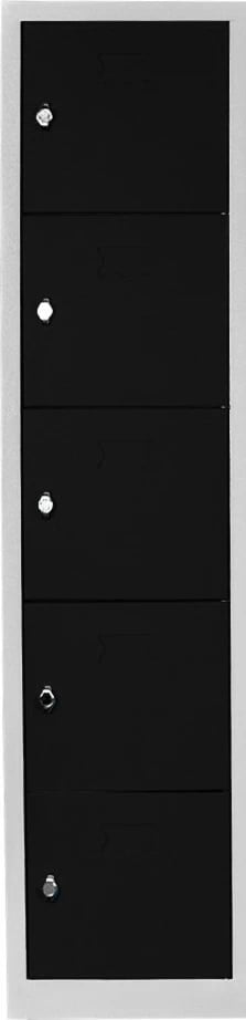 Dollap metalik për depo, gri e zi, Skye Decor, JS1016SI, 41x170x40 cm