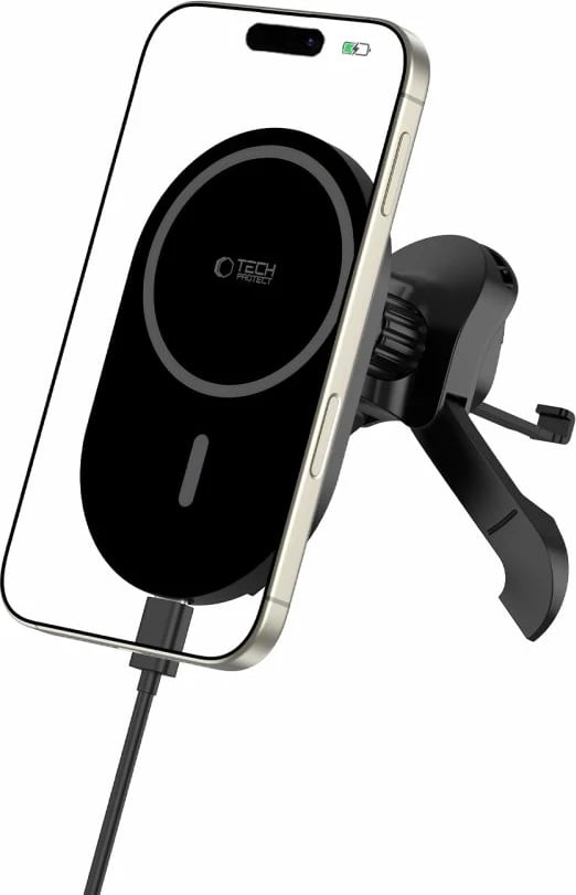Mbajtës magnetik për veturë Tech-Protect MM15W-V6 me MagSafe, i zi