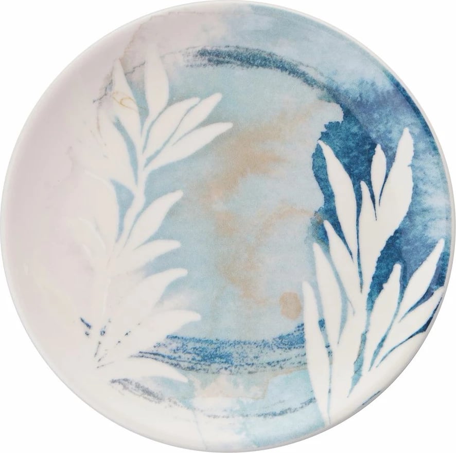 Set pjatash ëmbëlsirash (6 copë), Hermia Concept, gjethe blu