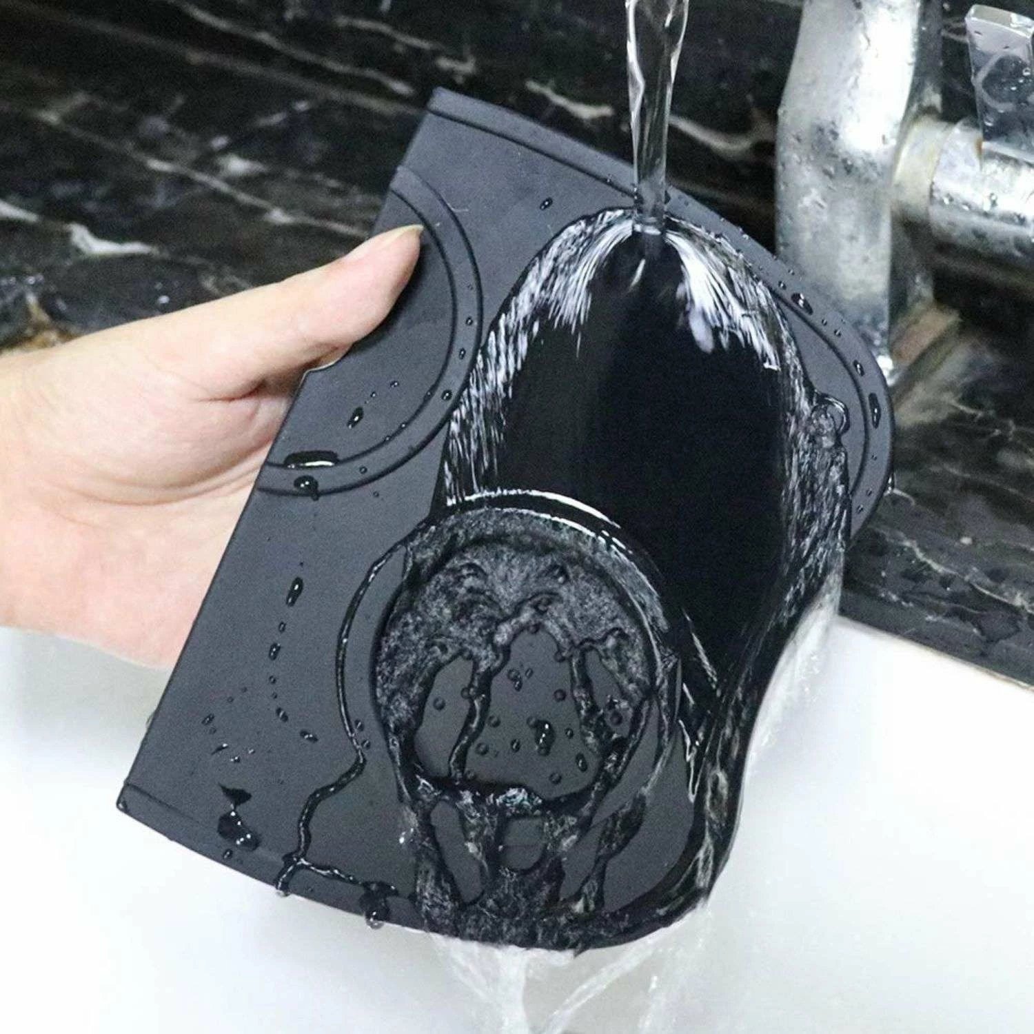 Tapet për shtypje espresso, ngjyrë antracit, Hermia Concept, 18x12cm