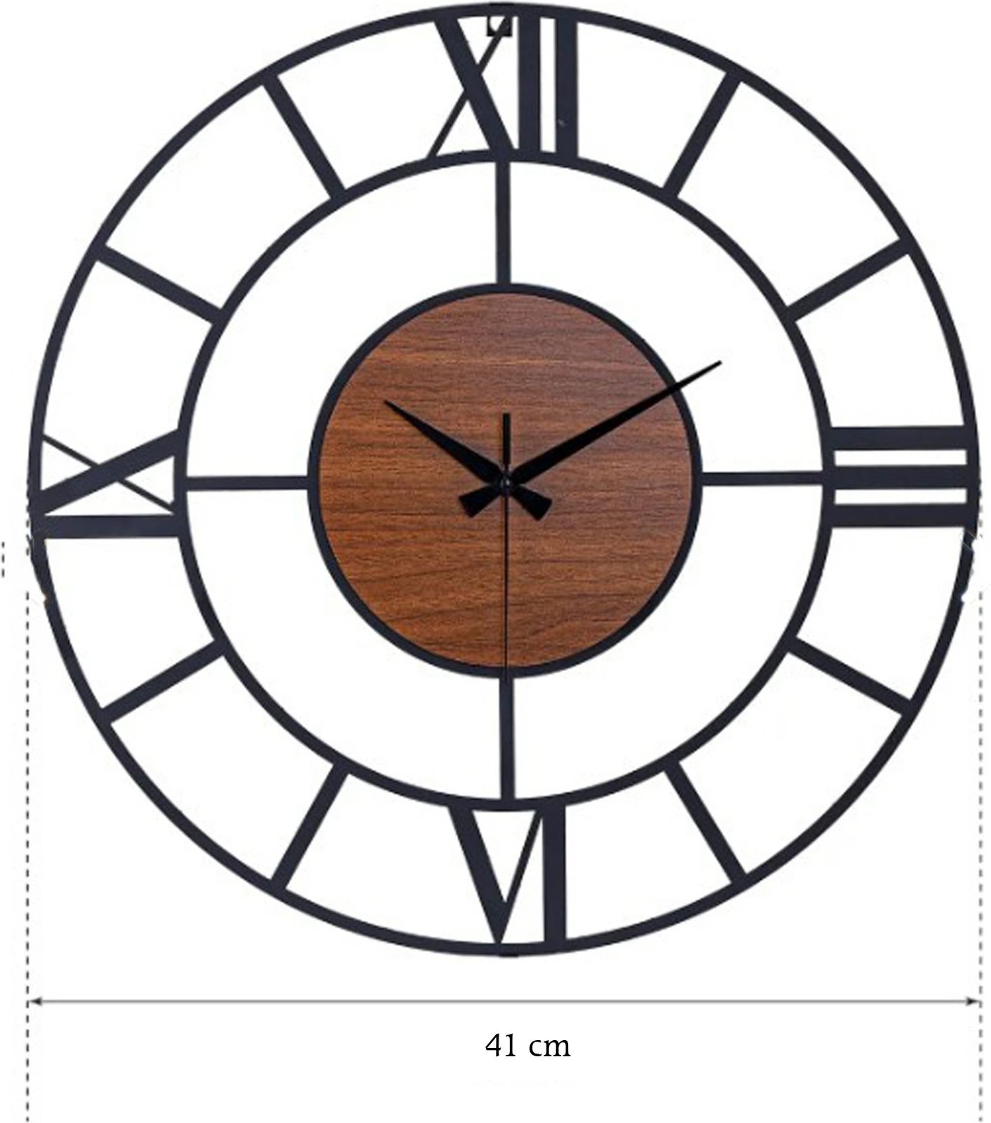 Orë muri dekorative metalike Wallity, Roma Legno, e zezë