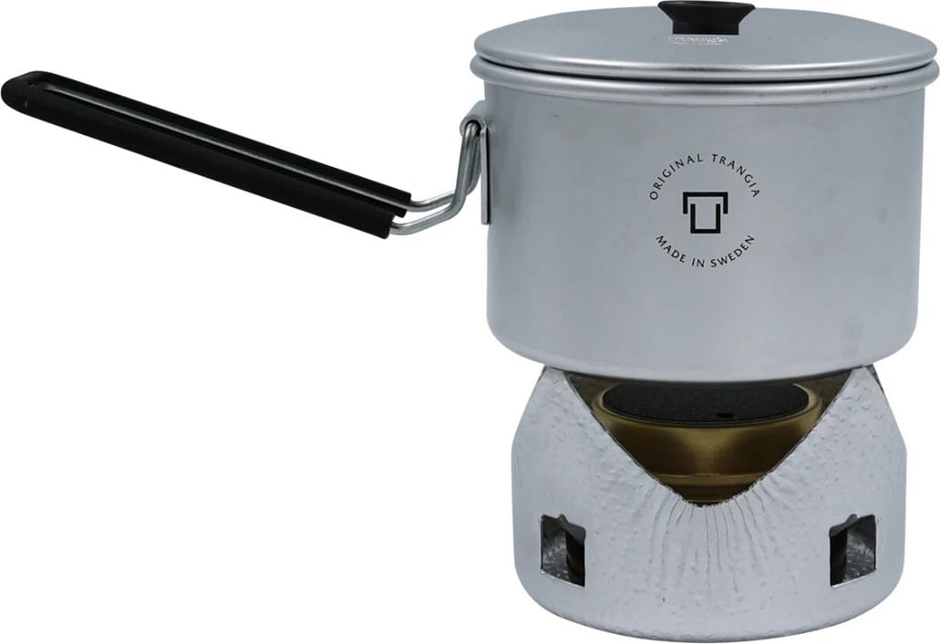 Set gatimi portativ Trangia MICRO ORIGINAL me djegës, argjendtë