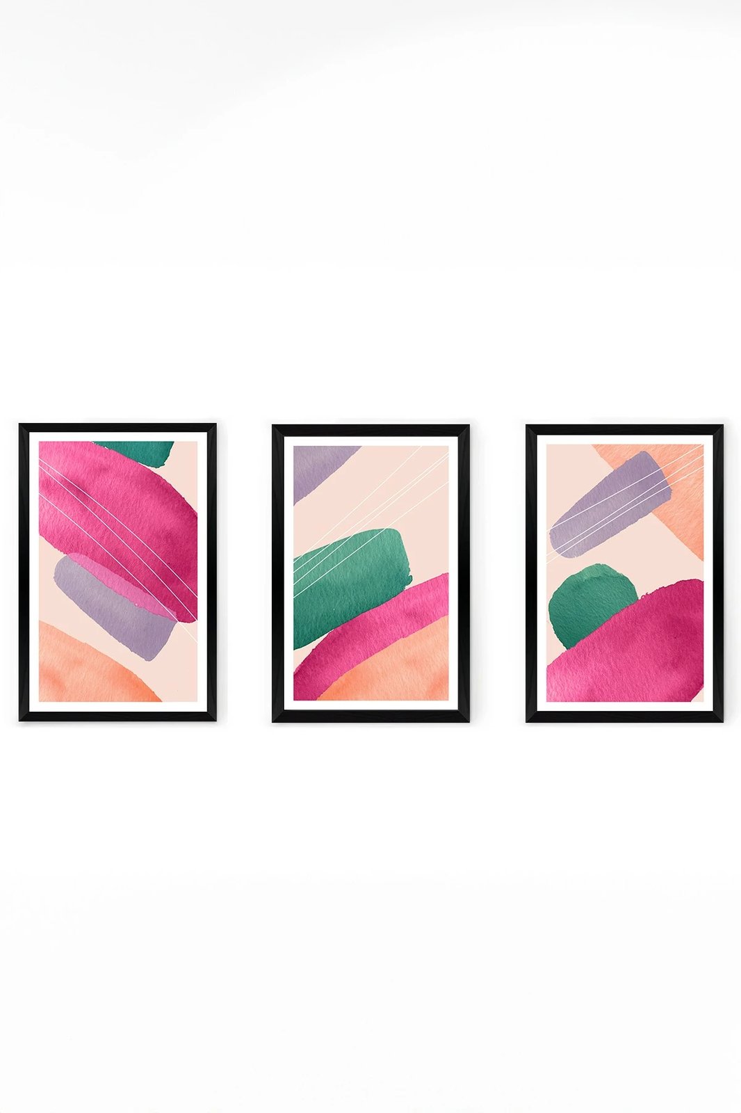 Set pikturash dekorative (3 copë), Wallity, Artsycllct32