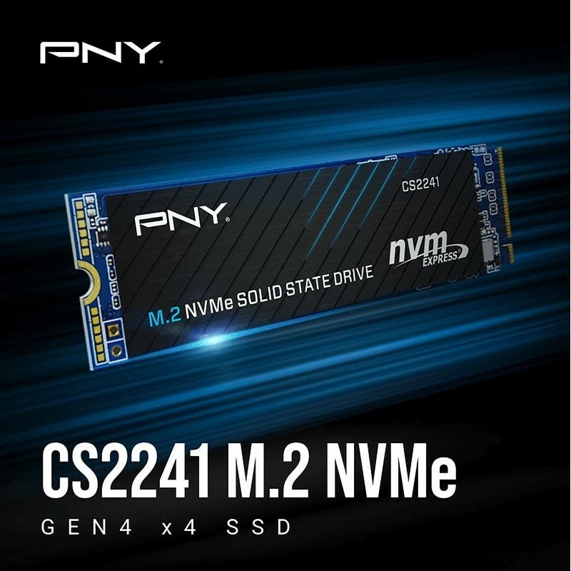 SSD M.2 NVMe Gen4 x4, PNY CS2241 500GB (2280), deri 4700/1700 MB/s, i brendshëm