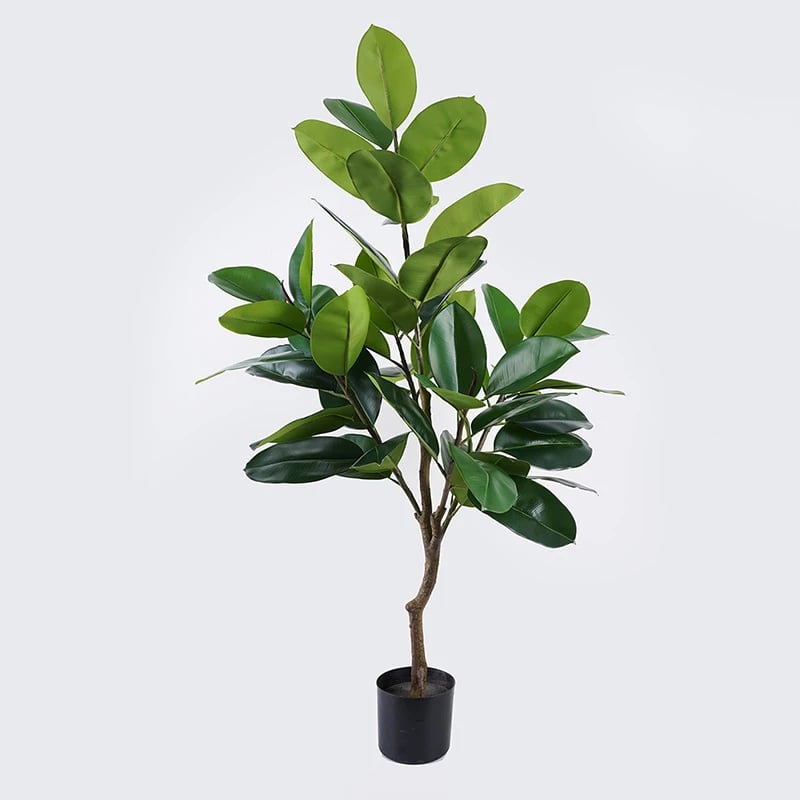 Bimë dekorative artificiale Ficus Lyrata, vazo e zezë, 70x130cm