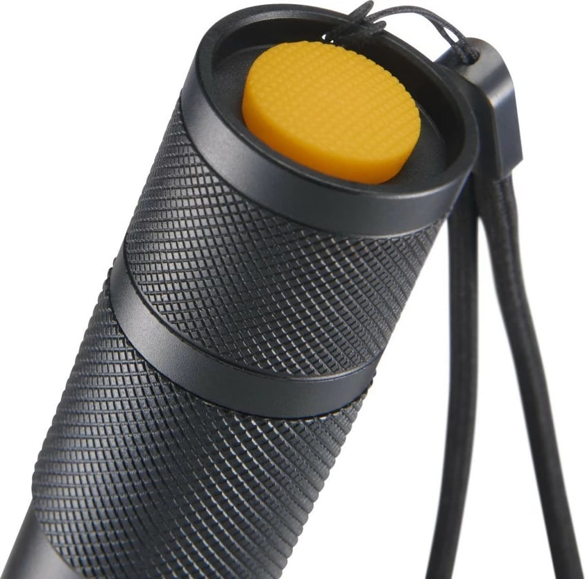 dritë dore, Hama, 228620, 200 lm, rreze 180 m, 3 modalitete, zoom, COB anësore, AAA, e zezë