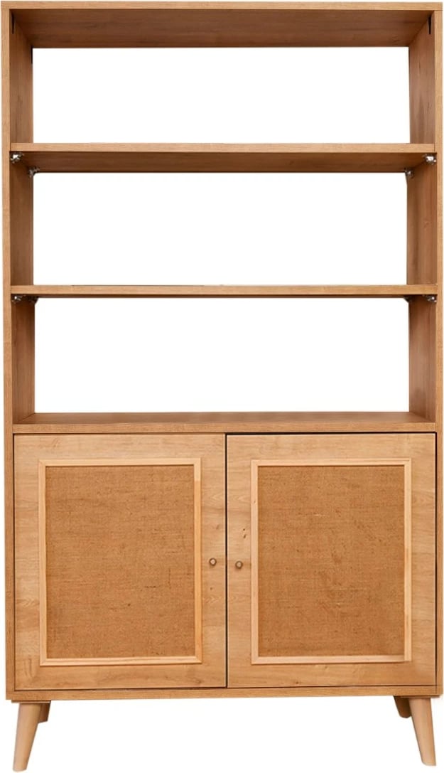 Raft librash Skye Decor, dru panje, pëlhurë jute, 40x90x110cm