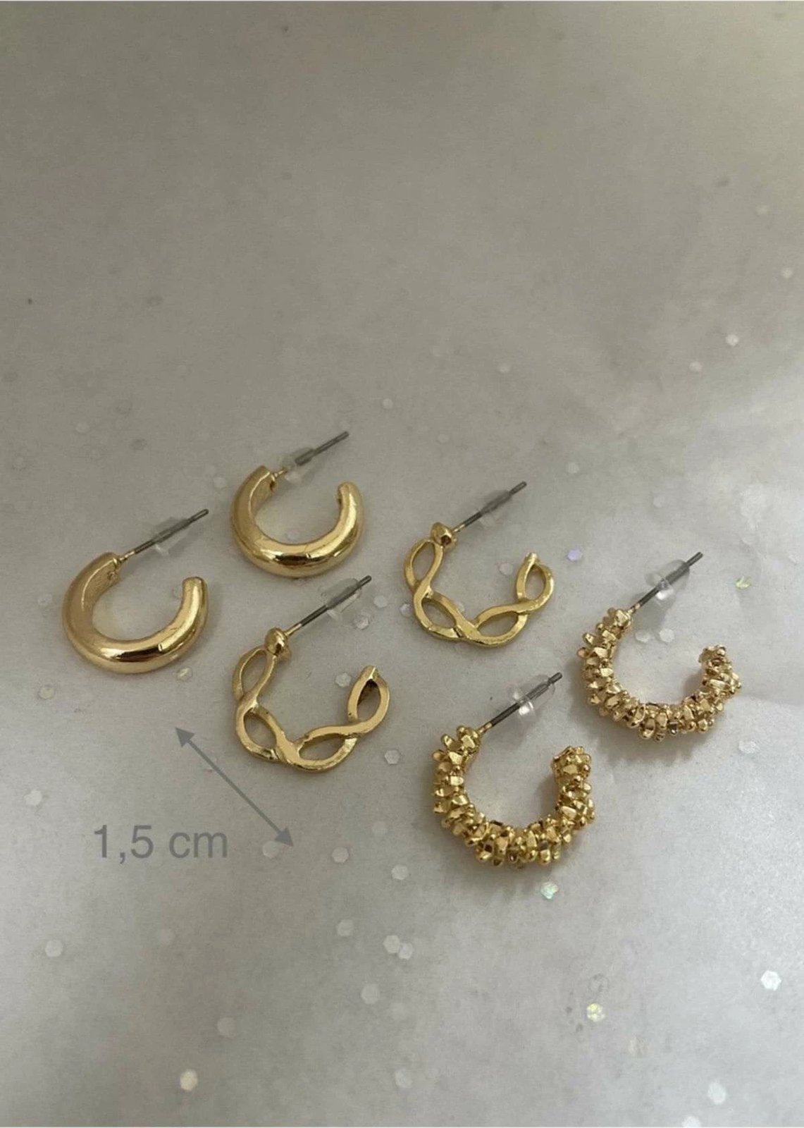 Set vathësh prej bronzi, ngjyrë ari, Jumeon, KPEGMSA186, 6 copë