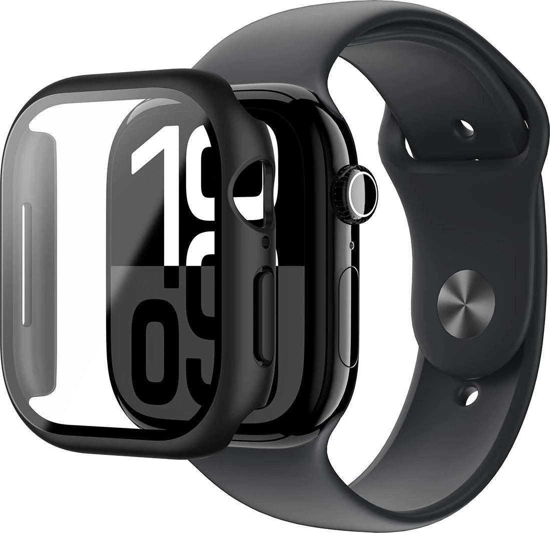 Mbështjellës AmazingThing Radix Glass për Apple Watch 42mm, i zi