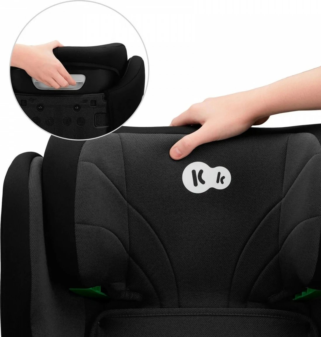 Ulese makine Kinderkraft JUNIOR FIX 2 i-Size, 100-150 cm, e zezë