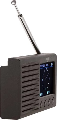 Radio portative FM, Adler AD 1198, Bluetooth 5.0, ekran LCD me ngjyra 2.4", memorie 20 stacione, bateri 1200 mAh