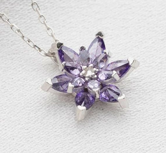 Varëse argjendi Jumeon, ngjyrë e argjendtë me gur të purpurt, NRZ999363