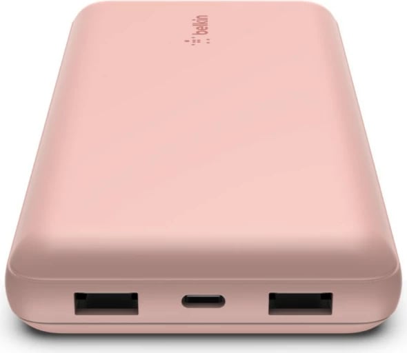 Powerbank Belkin BPB012btRG, 20000 mAh, 15 W, ngjyrë rozë e artë