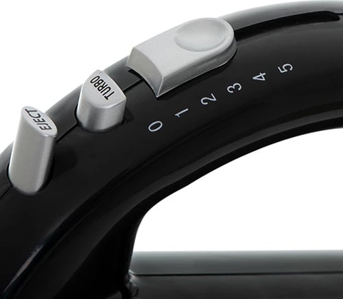 Mikser dore, Adler CR 4218 300W 5 shpejtësi Turbo me rrahëse dhe grepa inox, i zi