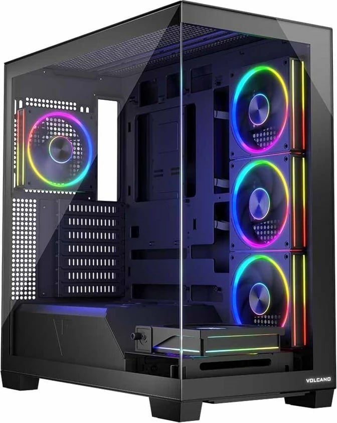 Kasë MODECOM VOLCANO STELLAR ARGB MIDI 5F, e zezë Kasë MODECOM VOLCANO STELLAR ARGB MIDI 5F, e zezë