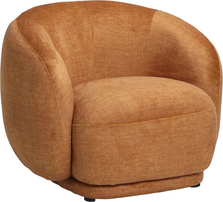 Fotel Freya, ngjyrë amber, 93x87x76cm